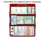 WhiteCoat Clipboard® Trifold - Red Respiratory Therapy Edition